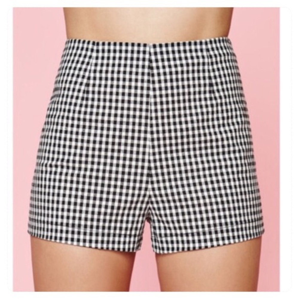 Kendall & Kylie PacSun Gingham High Rise Short NWT